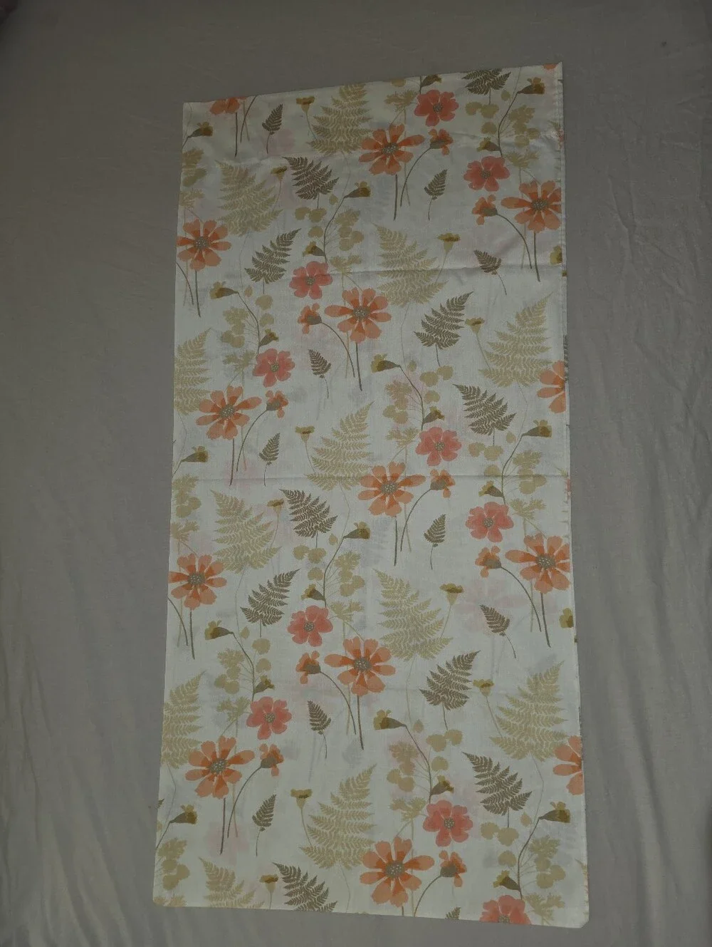 Vintage 1970s King Size Pillowcase “Forest Flower” by Burlington